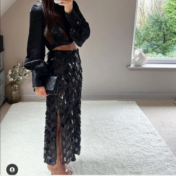 Zara sequin midi skirt - Picture 2 of 12